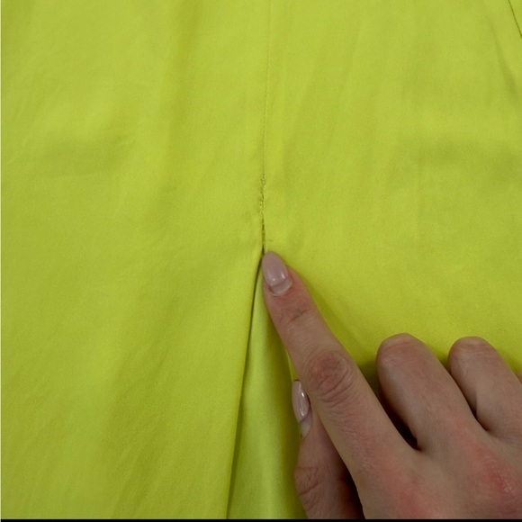 Park & Fifth Neon Yellow Midi Spaghetti Strap Dress - Picture 12 of 15